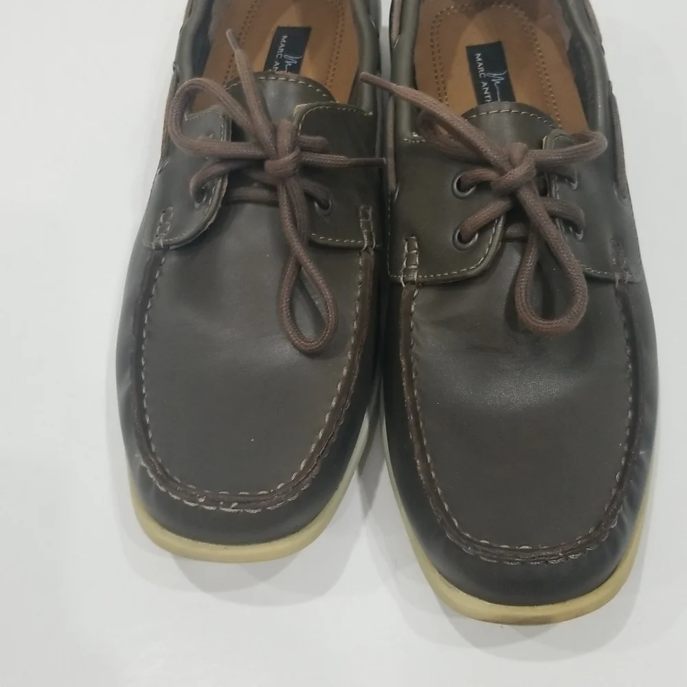 MARC ANTHONY Maascot Grayish Brown Slip On Loafer Boat Shoes
